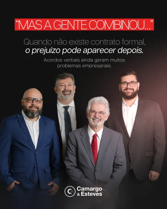 Peça de social media produzida pela Domos para Camargo & Esteves