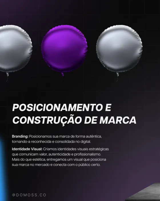 Peça de social media produzida pela Domos para Domos Company