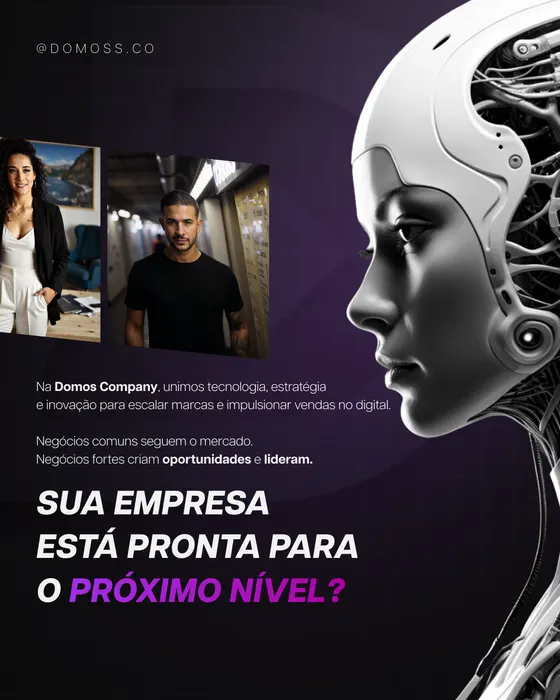 Peça de social media produzida pela Domos para Domos Company