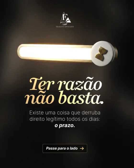 Peça de social media produzida pela Domos para Frassatti Advogados
