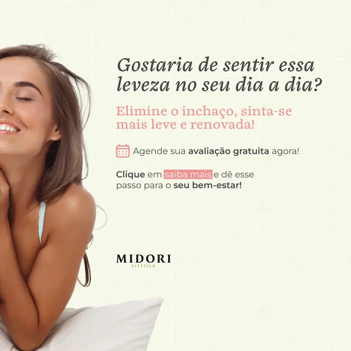 Peça de social media produzida pela Domos para Midori Estética