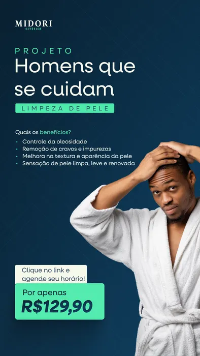 Peça de social media produzida pela Domos para Midori Estética