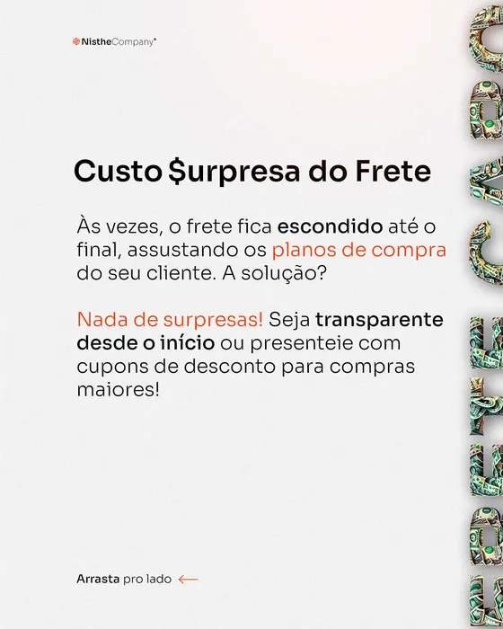 Peça de social media produzida pela Domos para Nisthe Company