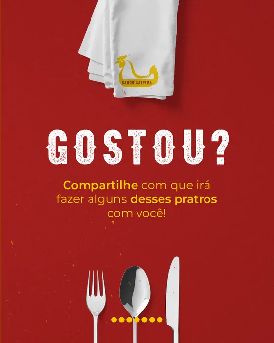 Peça de social media produzida pela Domos para Sabor Caipira