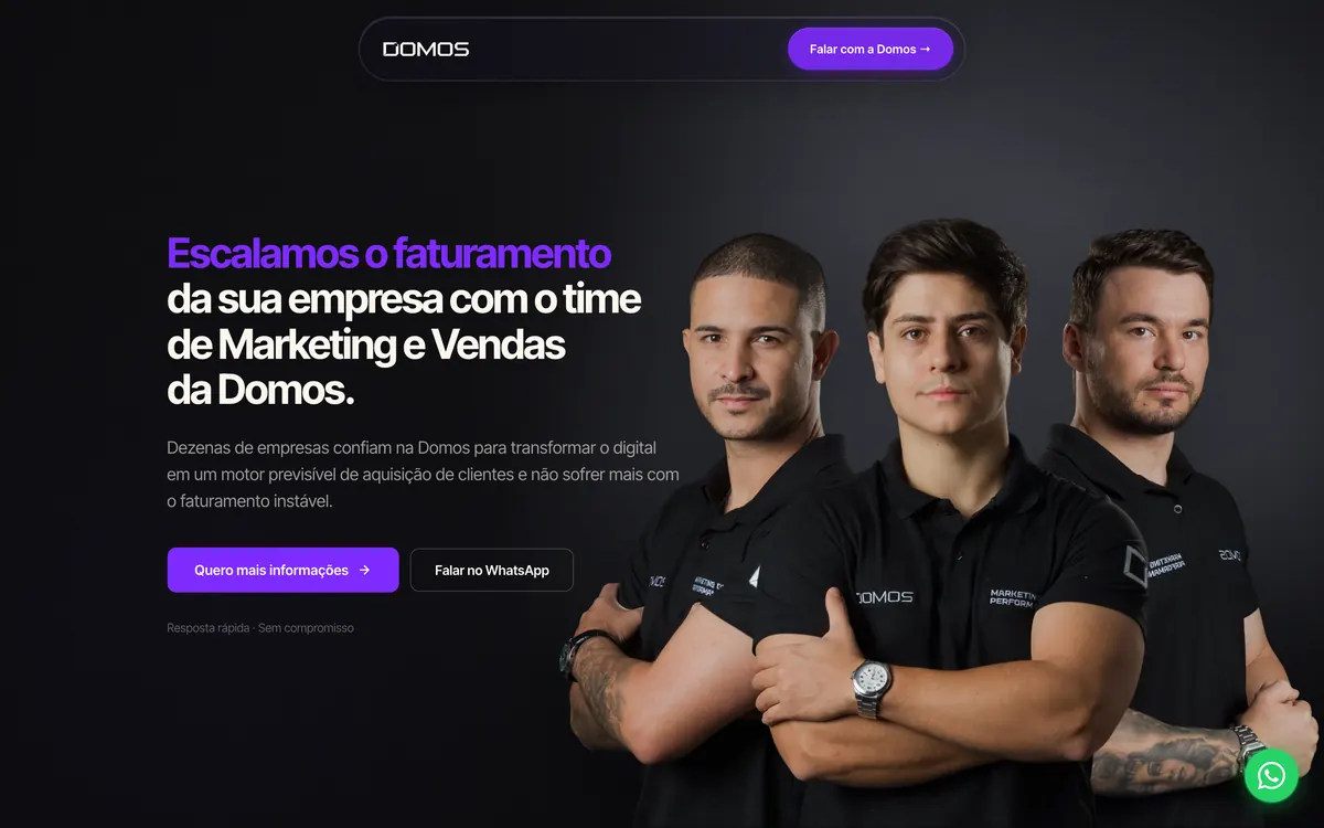 Site da própria Domos Company